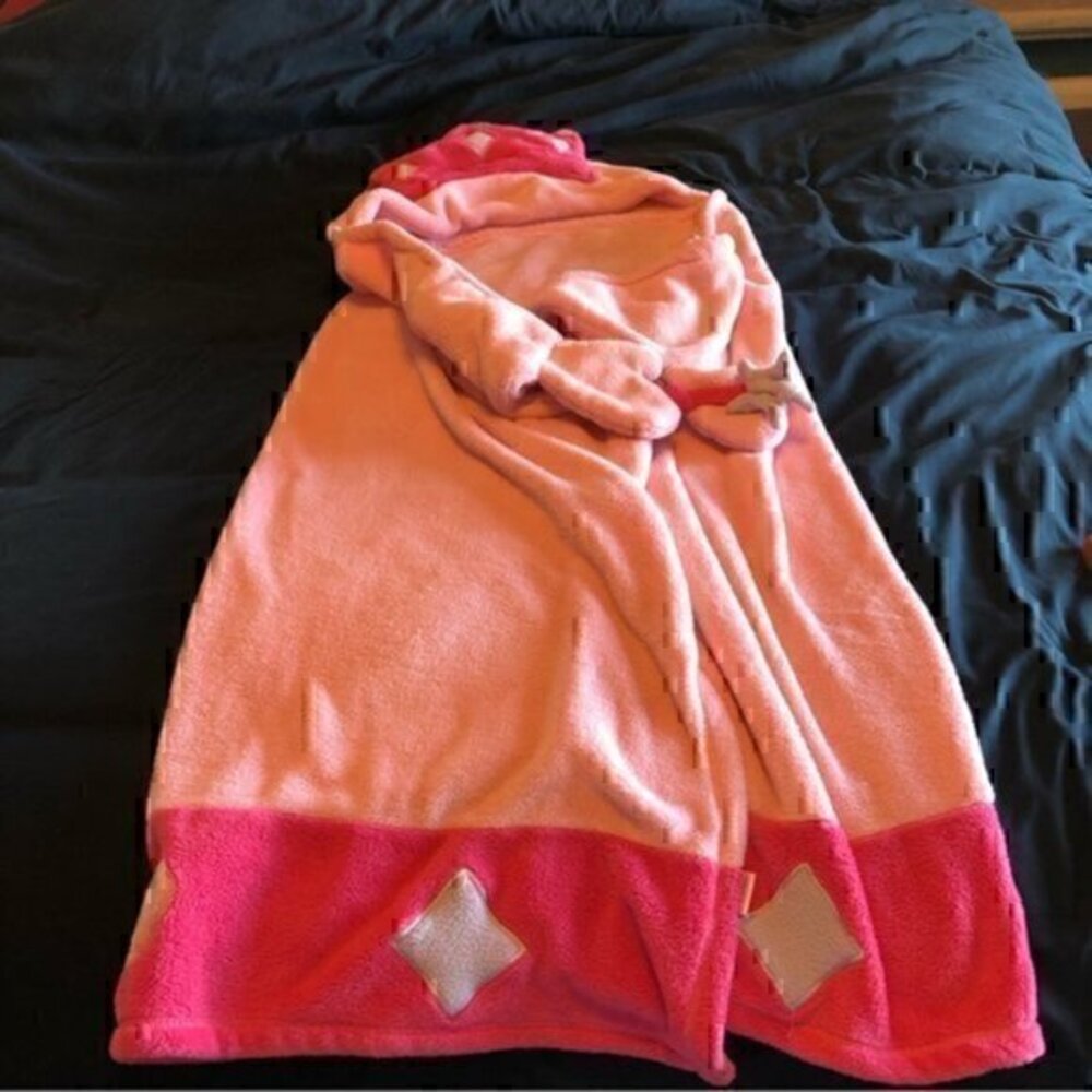 Girls princess hooded blanket with mittens